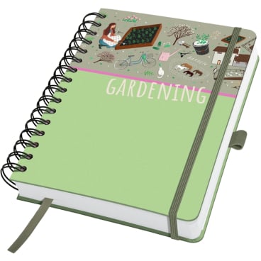 Spiral-Notizbuch Jolie blanko ca. A5 Garden Love  240 Seiten 120g Spiral-Notizbuch Jolie blanko ca. A5 Garden Love  240 Seiten 120g - Bild-Darstellung des Produktes 1