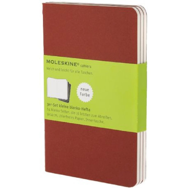 Notizheft Cahier P A6 9x14cm VE=3 Stück blanko preiselbeerrot Notizheft Cahier P A6 9x14cm VE=3 Stück blanko preiselbeerrot - Bild-Darstellung des Produktes 1