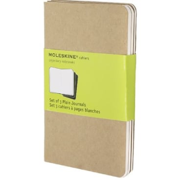 Notizheft Cahier P A6 9x14cm VE=3 Stück blanko packpapierbraun Notizheft Cahier P A6 9x14cm VE=3 Stück blanko packpapierbraun - Bild-Darstellung des Produktes 1
