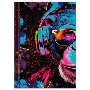 Notizbuch Neon - A4 Hardcover 96 Blatt blanko. Notizbuch Neon - A4 Hardcover 96 Blatt blanko. - Bild-Darstellung des Produktes 1