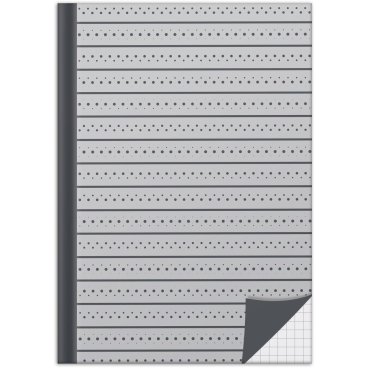 Notizbuch Grey - A5 kariert 96 Blatt. Notizbuch Grey - A5 kariert 96 Blatt. - Bild-Darstellung des Produktes 1