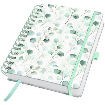 Spiral-Notizbuch Jolie blanko ca. A5 Eucalyptus Day  240 Seiten 120g Spiral-Notizbuch Jolie blanko ca. A5 Eucalyptus Day  240 Seiten 120g - Bild-Darstellung des Produktes 1