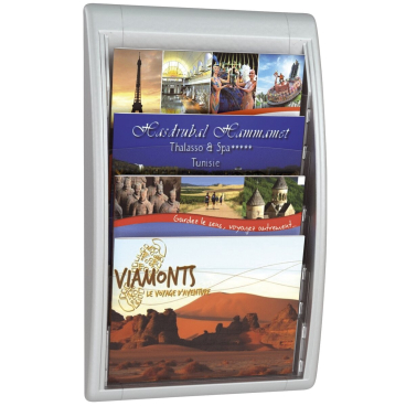Wand-Prospekthalter Quick Blick - A4 quer alu. Wand-Prospekthalter Quick Blick - A4 quer alu. - Bild-Darstellung des Produktes 1