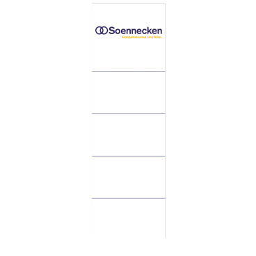 Ordneretikett 3350 breit/kurz selbstklebend weiß 10 Stück Ordneretikett 3350 breit/kurz selbstklebend weiß 10 Stück - Bild-Darstellung des Produktes 1