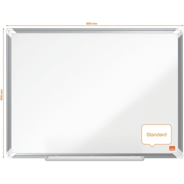 Whiteboard Premium Plus Emaille magnetisch Aluminiumrahmen 600x450mm weiß Whiteboard Premium Plus Emaille magnetisch Aluminiumrahmen 600x450mm weiß - Bild-Darstellung des Produktes 1