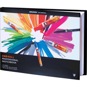 Professional Sketchbook One4All A4 quer 205 g/qm 40 Blatt Professional Sketchbook One4All A4 quer 205 g/qm 40 Blatt - Bild-Darstellung des Produktes 1