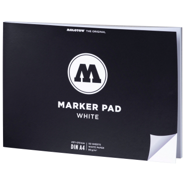 Qualtitätszeichenblock Marker Pad A4 white quer 90 g/qm 50 Blatt Qualtitätszeichenblock Marker Pad A4 white quer 90 g/qm 50 Blatt - Bild-Darstellung des Produktes 1