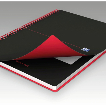 Spiralbuch Office Black 'n Red A5 liniert 8 mm 70 Blatt 90 g/qm Spiralbuch Office Black 'n Red A5 liniert 8 mm 70 Blatt 90 g/qm - Bild-Darstellung des Produktes 1