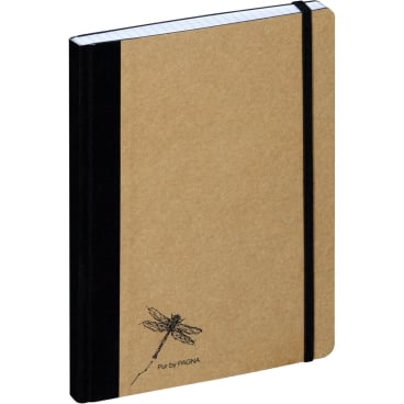 Notizbuch A5 Pur 96 Blatt kariert natur Notizbuch A5 Pur 96 Blatt kariert natur - Bild-Darstellung des Produktes 1