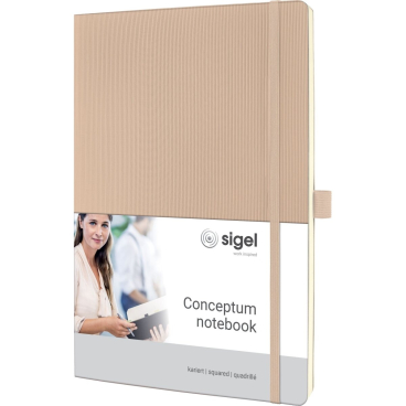 Notizbuch Conceptum A4 97 Blatt Softcover kariert 80g beige Notizbuch Conceptum A4 97 Blatt Softcover kariert 80g beige - Bild-Darstellung des Produktes 1