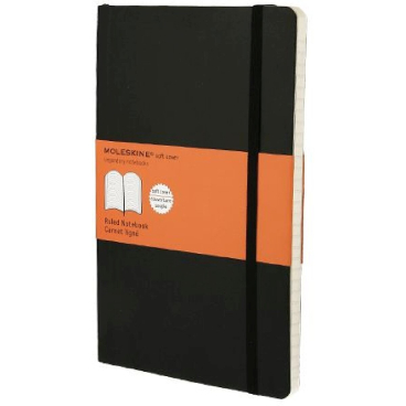 Notizbuch L A5 13x21cm liniert Softcover schwarz Notizbuch L A5 13x21cm liniert Softcover schwarz - Bild-Darstellung des Produktes 1