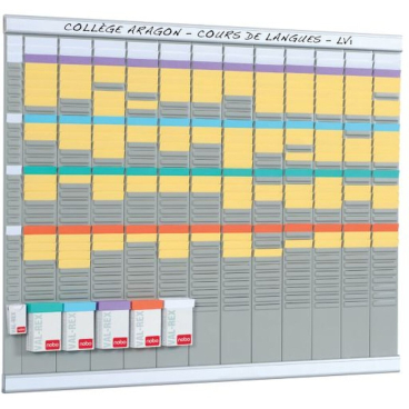 Jahresplaner Set für T-Karten Aluminium 13 Spalten 32 Fächer Jahresplaner Set für T-Karten Aluminium 13 Spalten 32 Fächer - Bild-Darstellung des Produktes 1