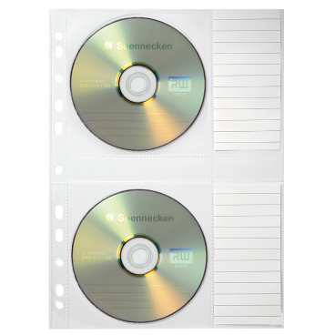 CD/DVD Hülle 1612 für 2 CDs transparent 5 Stück CD/DVD Hülle 1612 für 2 CDs transparent 5 Stück - Bild-Darstellung des Produktes 1