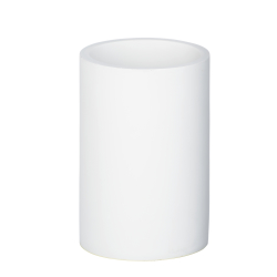 Wenko-Wenselaar GmbH & Co. KG WENKO Ida Zahnputzbecher, Stilvoller Zahnbecher zur Aufbewahrung von Zahnbürsten und Zahnpasta, Farbe: Weiß 23332100