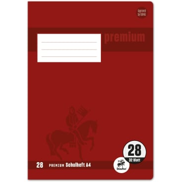 Schulheft Premium A4 32 kariert beidseitig Rand Schulheft Premium A4 32 kariert beidseitig Rand - Bild-Darstellung des Produktes 1
