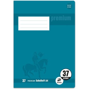 Schulheft Premium A4 16 Blatt liniert beidseitig Rand Schulheft Premium A4 16 Blatt liniert beidseitig Rand - Bild-Darstellung des Produktes 1