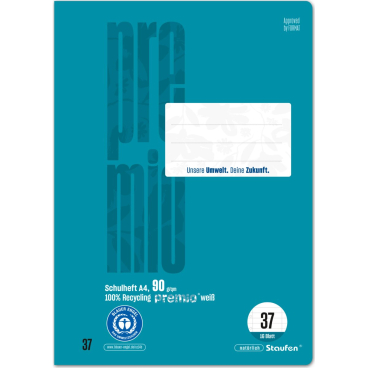 Schulheft Green A4 liniert Lineatur 37 16 Blatt Schulheft Green A4 liniert Lineatur 37 16 Blatt - Bild-Darstellung des Produktes 1