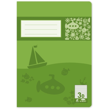 Schulheft Premium A4 32 Blatt liniert Lineatur 3 Schulheft Premium A4 32 Blatt liniert Lineatur 3 - Bild-Darstellung des Produktes 1