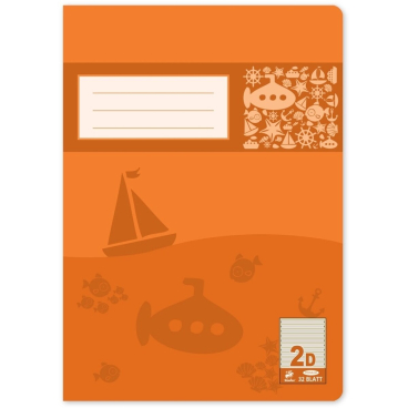 Schulheft Premium A4 32 Blatt liniert Lineatur 2 Schulheft Premium A4 32 Blatt liniert Lineatur 2 - Bild-Darstellung des Produktes 1