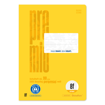 Schulheft Premio 040780008 A5 90g 16 Blatt Lineantur 8f rautiert Schulheft Premio 040780008 A5 90g 16 Blatt Lineantur 8f rautiert - Bild-Darstellung des Produktes 1