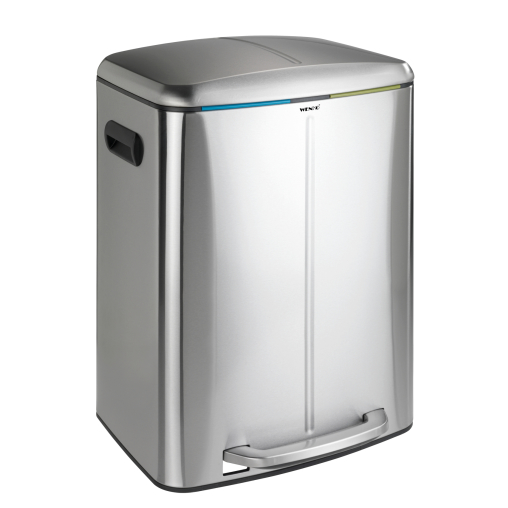 WENKO Easy Close Treteimer, 2 x 20 Liter