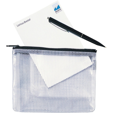 Dokumententasche Mash Bag A6 farblos/schwarz Dokumententasche Mash Bag A6 farblos/schwarz - Bild-Darstellung des Produktes 1