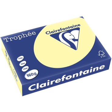Kopierpapier Trophee A4 160g/qm VE=250 Blatt gelb Kopierpapier Trophee A4 160g/qm VE=250 Blatt gelb - Bild-Darstellung des Produktes 1