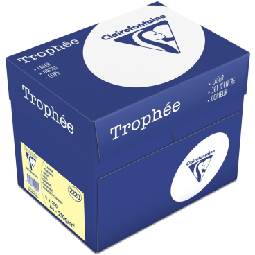 Kopierpapier Trophee A4 210g/qm VE=250 Blatt gelb Kopierpapier Trophee A4 210g/qm VE=250 Blatt gelb - Bild-Darstellung des Produktes 1