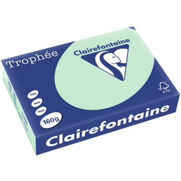 Kopierpapier Trophee A4 160g/qm VE=250 Blatt hellgrün Kopierpapier Trophee A4 160g/qm VE=250 Blatt hellgrün - Bild-Darstellung des Produktes 1