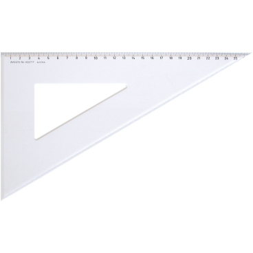 Dreieck 60 Grad mit Facette Acryl 311mm transparent Dreieck 60 Grad mit Facette Acryl 311mm transparent - Bild-Darstellung des Produktes 1