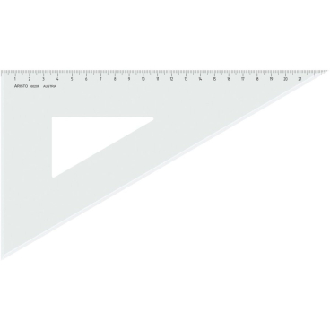 Dreieck 60 Grad mit Facette Acryl 262mm transparent Dreieck 60 Grad mit Facette Acryl 262mm transparent - Bild-Darstellung des Produktes 1