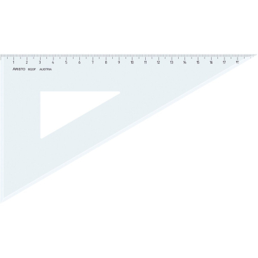 Dreieck 60 Grad mit Facette Acryl 226mm transparent Dreieck 60 Grad mit Facette Acryl 226mm transparent - Bild-Darstellung des Produktes 1