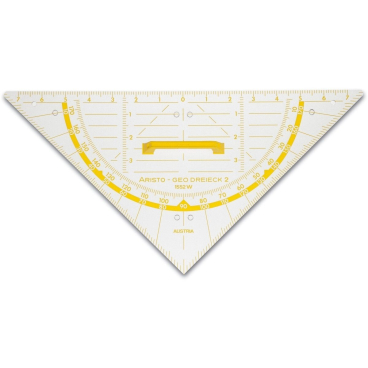 Dreieck für Wandtafel Kunststoff 80cm transparent Dreieck für Wandtafel Kunststoff 80cm transparent - Bild-Darstellung des Produktes 1