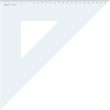 Dreieck 45 Grad Acryl 368mm transparent Dreieck 45 Grad Acryl 368mm transparent - Bild-Darstellung des Produktes 1