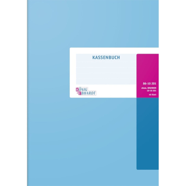 Kassenbuch A4 40 Blatt kartoniert Kassenbuch A4 40 Blatt kartoniert - Bild-Darstellung des Produktes 1