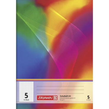Schulheft A5 Lineatur 5 16 Blatt mehrfarbig Schulheft A5 Lineatur 5 16 Blatt mehrfarbig - Bild-Darstellung des Produktes 1