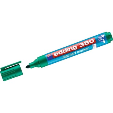 Flipchartmarker edding 380 nachfüllbar ca. 1,5-3mm grün Flipchartmarker edding 380 nachfüllbar ca. 1,5-3mm grün - Bild-Darstellung des Produktes 1