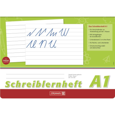 Schreiblernheft A4 Lineatur A1 80 g/qm 16 Blatt Schreiblernheft A4 Lineatur A1 80 g/qm 16 Blatt - Bild-Darstellung des Produktes 1