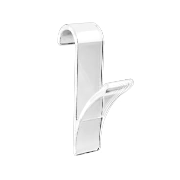 WENKO Haken für Handtuchheizkörper 1 Packung = 2 Haken, Farbe: transparent - Bild-Darstellung des Produktes 1