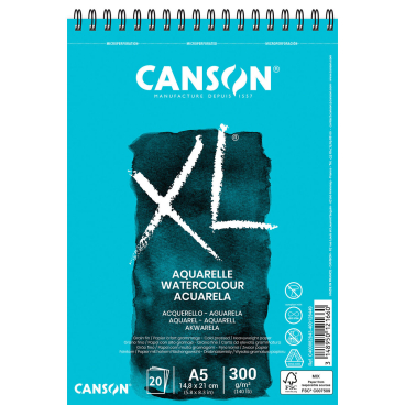 Aquarellblock - A5 XL 300g/qm weiß 20 Blatt. Aquarellblock - A5 XL 300g/qm weiß 20 Blatt. - Bild-Darstellung des Produktes 1