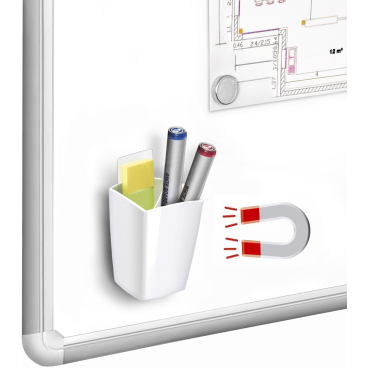 Stifteköcher magnetisch weiß Stifteköcher magnetisch weiß - Bild-Darstellung des Produktes 1