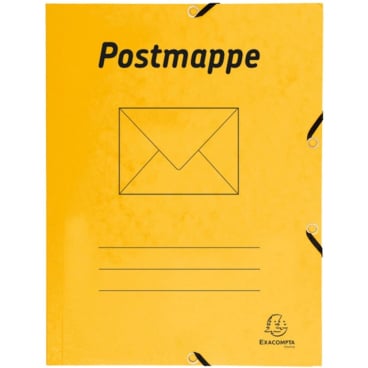 Postmappe A4 mit Gummizug Karton gelb Postmappe A4 mit Gummizug Karton gelb - Bild-Darstellung des Produktes 1