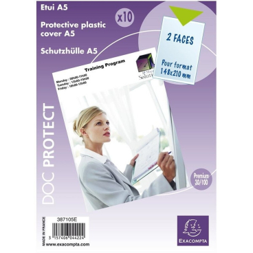 Ausweishüllen A5 einfach 300my VE=10 Stück Ausweishüllen A5 einfach 300my VE=10 Stück - Bild-Darstellung des Produktes 1