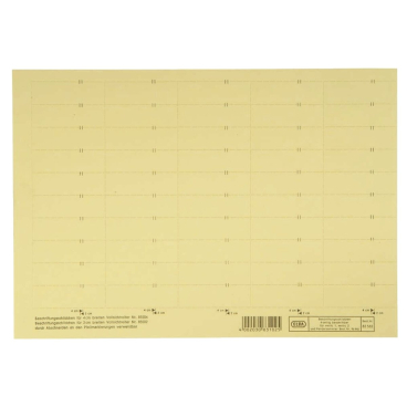 vertic Beschriftungsschild für Registratur 58 x 18 mm gelb 50 Stück. vertic Beschriftungsschild für Registratur 58 x 18 mm gelb 50 Stück. - Bild-Darstellung des Produktes 1