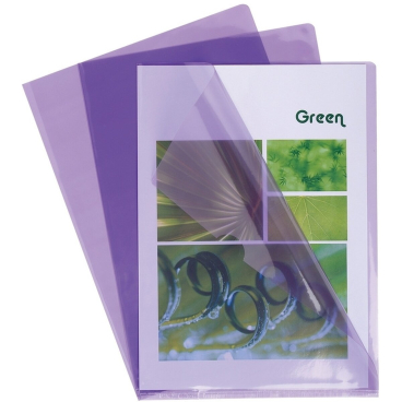 Sichthüllen A4 PVC 130my glatt VE=10 Stück violett Sichthüllen A4 PVC 130my glatt VE=10 Stück violett - Bild-Darstellung des Produktes 1