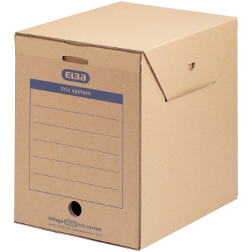 Archiv-Box maxi tric system 236x333x308mm Wellpappe naturbraun Archiv-Box maxi tric system 236x333x308mm Wellpappe naturbraun - Bild-Darstellung des Produktes 1
