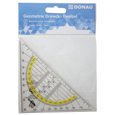 Geometrie-Dreieck Flexi - 16 cm flexibel. Geometrie-Dreieck Flexi - 16 cm flexibel. - Bild-Darstellung des Produktes 1