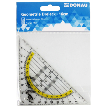 Geometrie-Dreieck - 16 cm ohne Griff. Geometrie-Dreieck - 16 cm ohne Griff. - Bild-Darstellung des Produktes 1