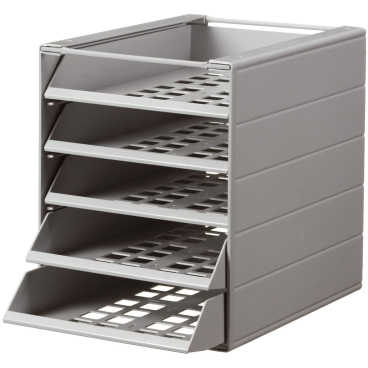 Schubladenbox Idealbox Basic 5 5 Fächer grau Schubladenbox Idealbox Basic 5 5 Fächer grau - Bild-Darstellung des Produktes 1