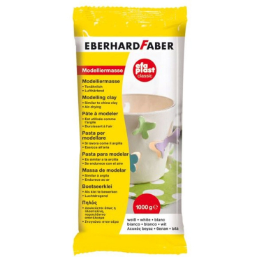 Modelliermasse Plast classic tonbasierend 1kg weiß Modelliermasse Plast classic tonbasierend 1kg weiß - Bild-Darstellung des Produktes 1